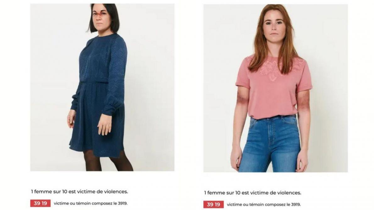 La nouvelle campagne choc de Camaieu contre les violences faites aux femmes derange